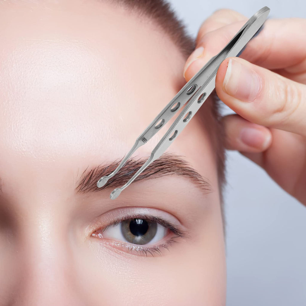 iplusmile Meibomian Gland Expressor Eyelid Massage Tweezers 4.13 Inch Stainless Steel Eye Gland Expression Tool for Dry Eye Relief and Eyelid Care