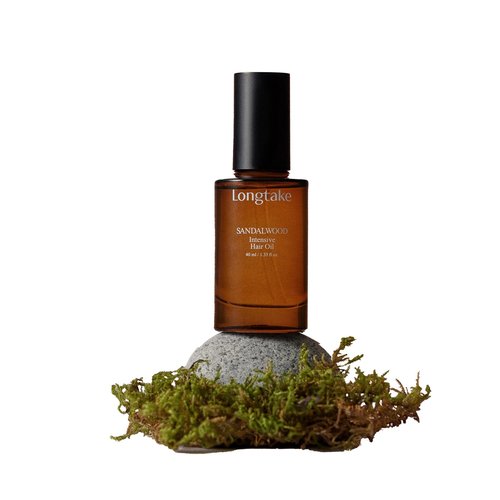 LONGTAKE Sandalwood Intensive Perfume Hair Oil 1.35 Fl Oz, 40MLㅣHeat ProtectionㅣAnti-frizzㅣSplit end repairㅣ For all types