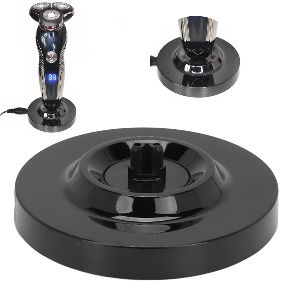 Dioche Electric Shaver Charging Stand Round Shape Men's Electric Shaving Razor Charging Base for s5000 6000 7000 s8000 s9000 Black