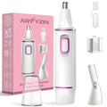 AREYZIN Nose Hair Trimmer for Women-2025 Professional Painless Eyebrow Trimmer and Nose Trimmer Facial Hair Removal Nasal Hair Clippers Professional, Easy to Clean, Dual-Edge Blade,White