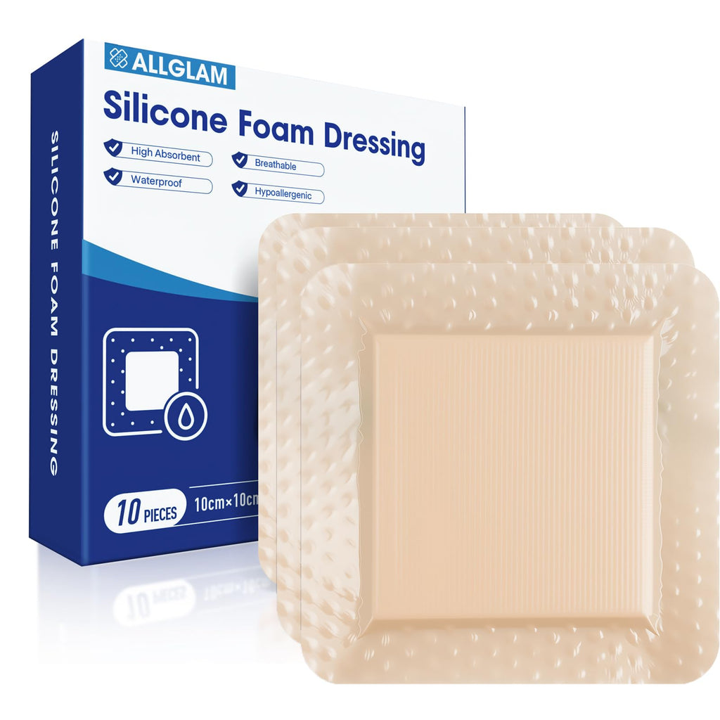 LXIANGN Silicone Foam Dressing 4"x4",Bed Sore Bandages Dressing