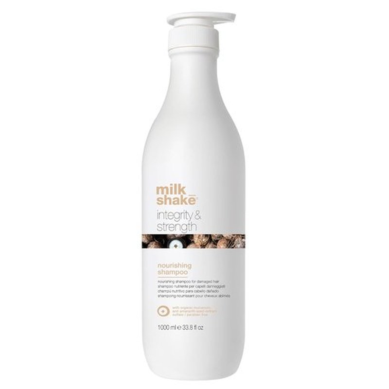 Milk_Shake Integrity & Strength Nourishing Shampoo - Creamy Formula with Organic Murumuru Butter & Amaranth Seed Extract for Damaged Hair