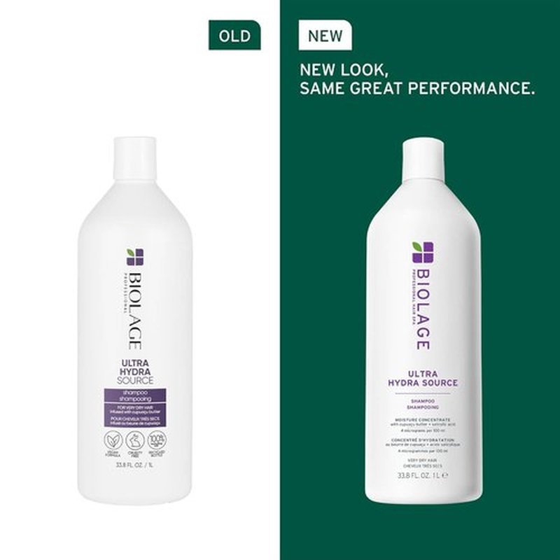 Biolage Ultra Hydra Source Shampoo & Conditioner Set | Moisturizes & Deeply Conditions Dry Hair, Vegan & Silicone-Free