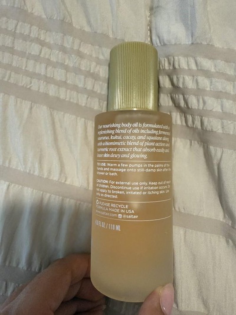 Saltair Body Oil - Silky After Shower Moisturizer for Men & Women | Non-Greasy Hydration, 4oz