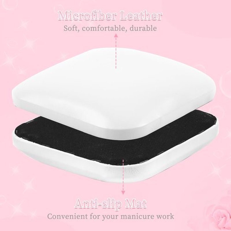 Nail Tech Elbow Rest, Soft Elbow Rest for Nail Tech, Elbow Pad Arm Rest for Nails, Nail Arm Rest for Elbow, Nail Arm Rest for Nail Tech, Elbow Rest for Nail, Nail Tech Supplies (White)