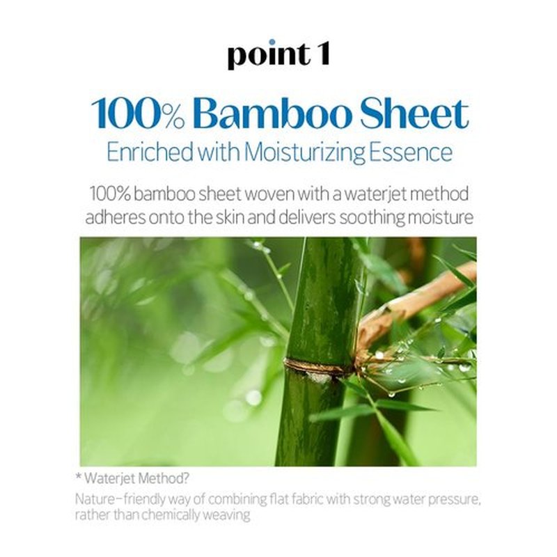 ETUDE SoonJung Sheet Mask - Panthensoside Moisturizer for Sensitive Skin | 100% Bamboo, 5-Pack