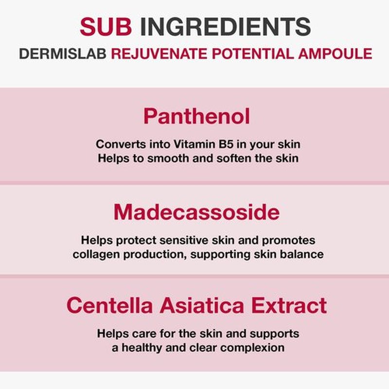 DERMISLAB Rejuvenate Potential Ampoule – Korean Skincare Collagen + Hyaluronic Acid Firming & Hydrating Serum for Smooth, Youthful-Looking Skin | Lightweight Daily Facial Ampoule 130 ml / 4.40 oz