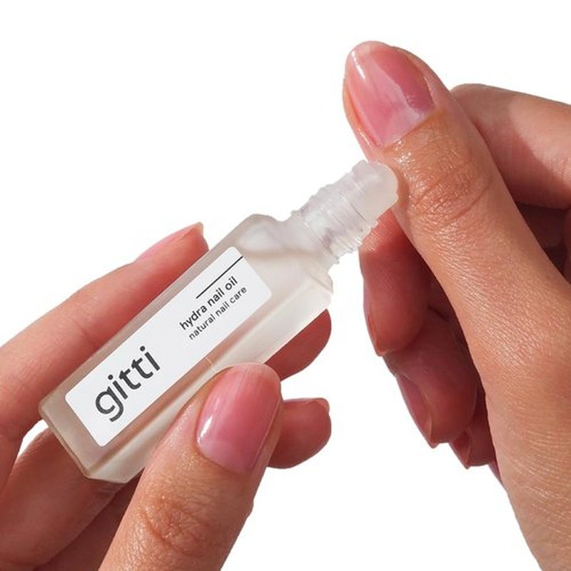 Gitti Hydra Nail Oil - Natural Nail Care, Non-Toxic & Plant-Based | Nourishes & Soothes Cuticles, 0.24 Fl Oz