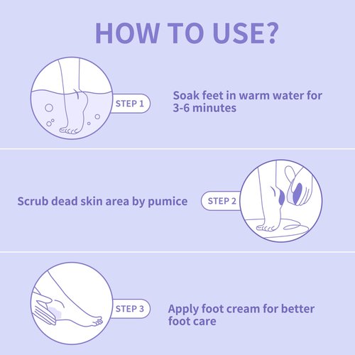 NOVAL Pumice Stone for Feet Scrubber Dead Skin Disposable Foot Pumice Foot Callus Remover Pedicure Tools Purple Pumice Sponge Nail Salon Home Use,40 PCS