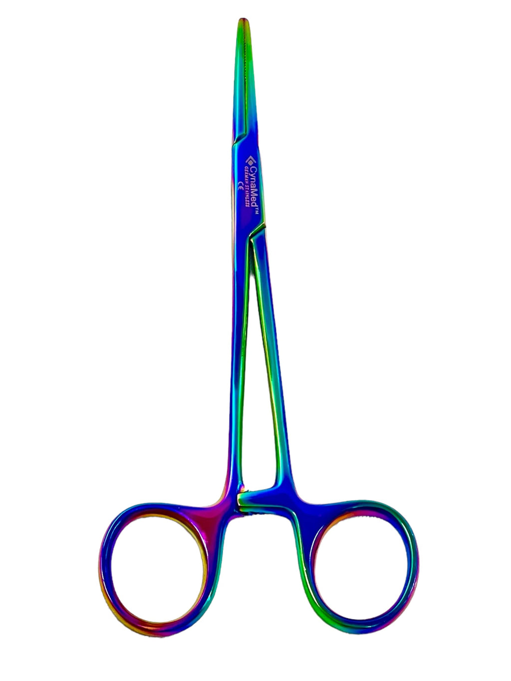PREMIUM 1 EACH 5.5" STRAIGHT Hemostat Forceps Locking Clamps Stainless Steel Set-MULTI RAINBOW COLOR