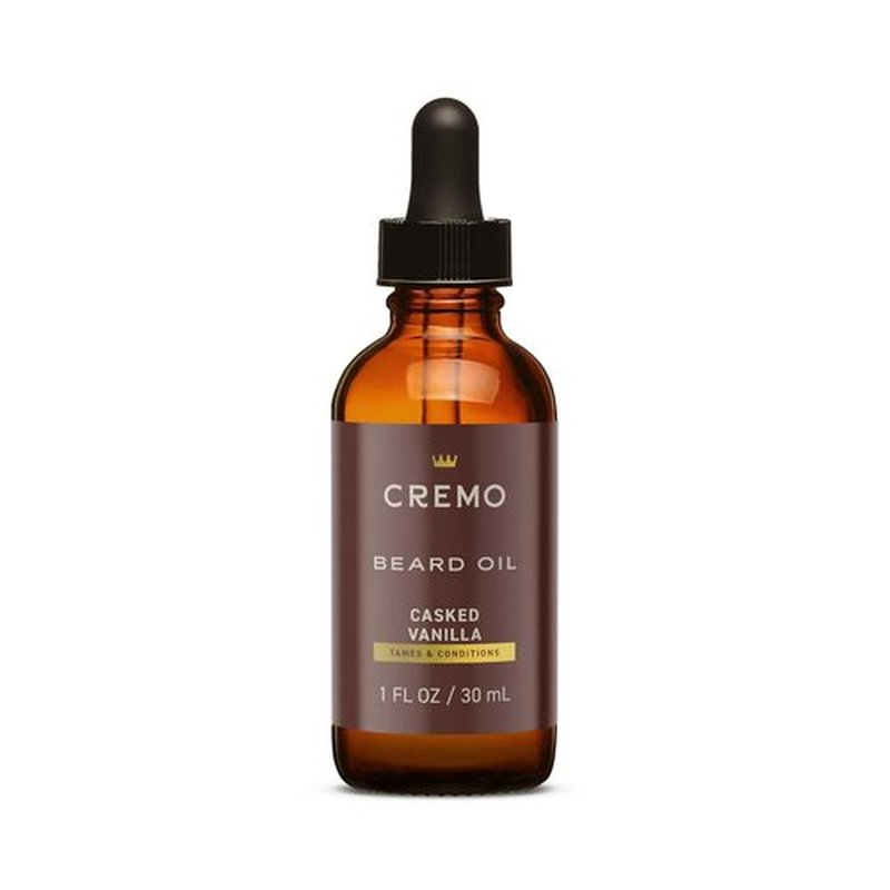 Cremo Beard Oil - Revitalizing Casked Vanilla | 1 fl oz - Restore Moisture & Soften Beard