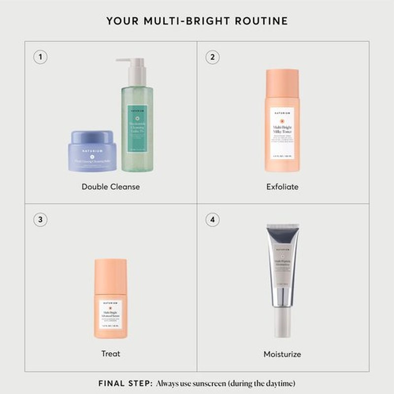 Naturium Multi-Bright Milky Toner, Exfoliating Skincare for Face with Azelaic Acid, 120 mL / 4 fl oz