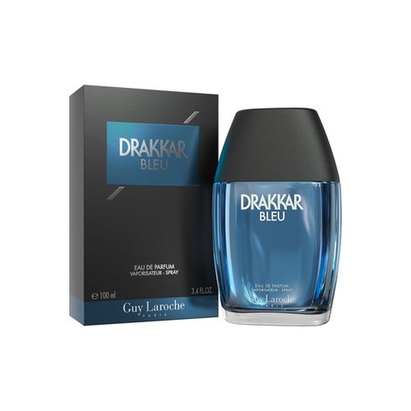 Guy Laroche Drakkar Bleu - Iconic Aquatic & Fresh Eau de Parfum - Long Lasting Men's Cologne 3.4 Fl Oz