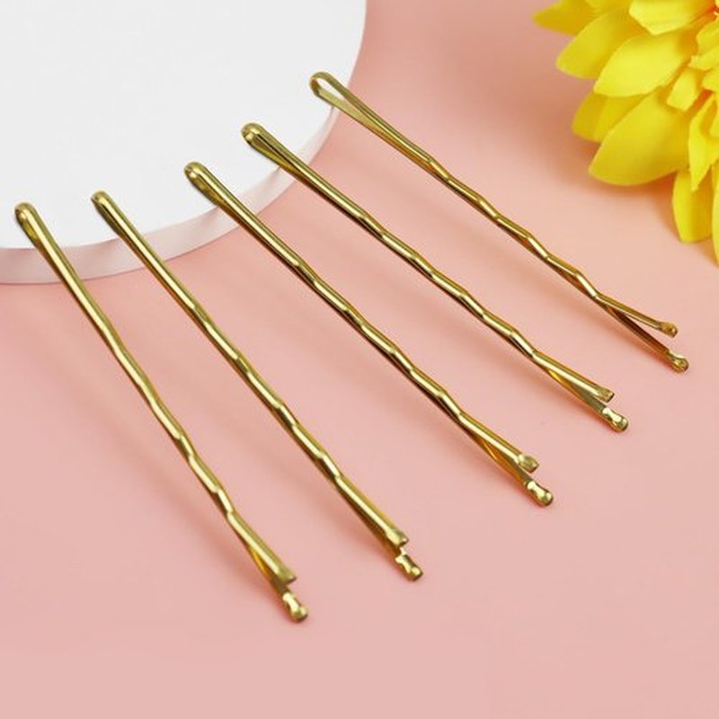 2.76'' Large Bobby Pins Blonde, AITRAI 240PCS Jumbo Hair Bobby Pins Big Gold Long Hair Pins for Women Thick Hair with Box