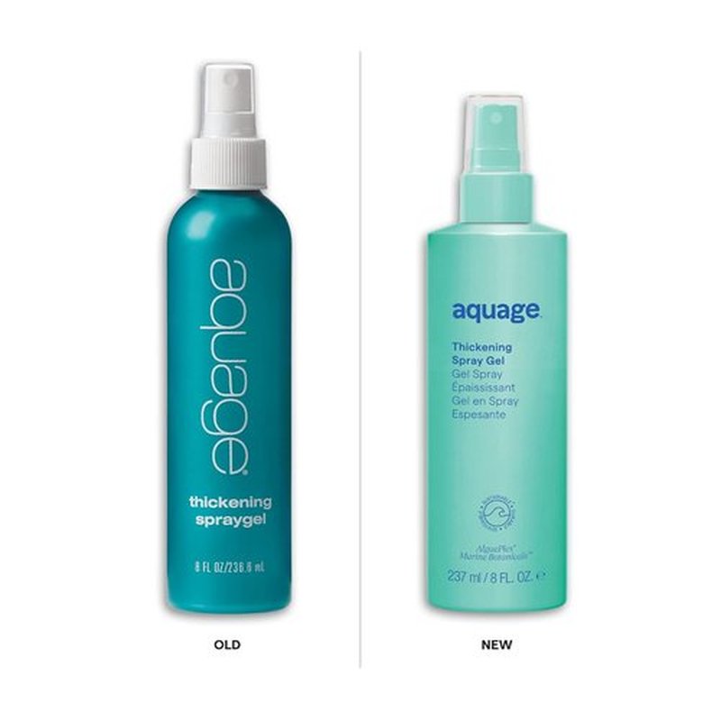 AQUAGE Thickening Spray Gel - Infused with Sea Botanicals for Fine Hair - 8 oz Firm Hold