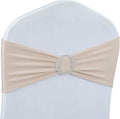 Babenest Spandex Chair Sashes - 30PCS Premium Stretch Covers with Buckle Slider for Weddings & Events | Champagne