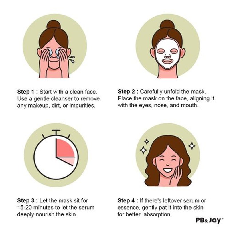 PB&Jay Purenature Hydrate and Calm Facial Mask - 12 Pack Acai Berry,Vita c,retinol and more, Made in Korea, Face Mask Skincare for Hydration, Skincare Face Mask, Moisturizing Mask for Sensitive Skin