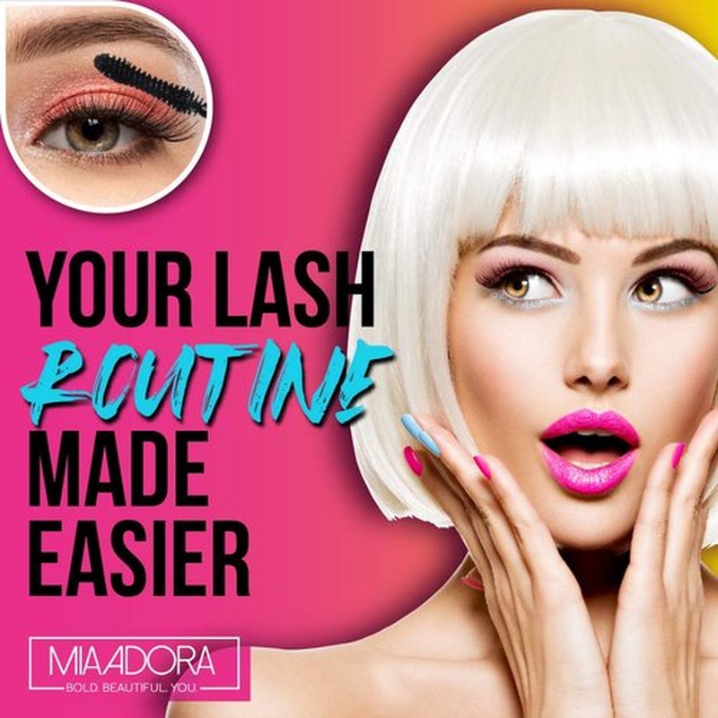 Skiennix 400X Pure Silk Fiber Lash Mascara - Ultra Black Volume & Length, Waterproof & Hypoallergenic