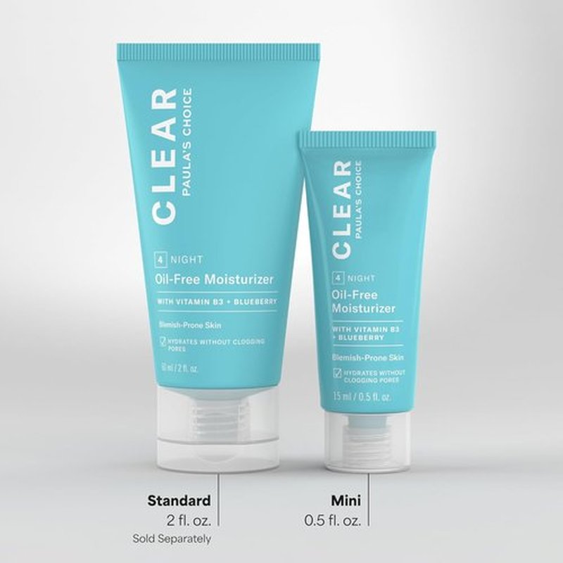 Paula's Choice CLEAR Oil-Free Face Moisturizer - Lightweight Acne-Prone Skin Cream with Hyaluronic Acid & Niacinamide