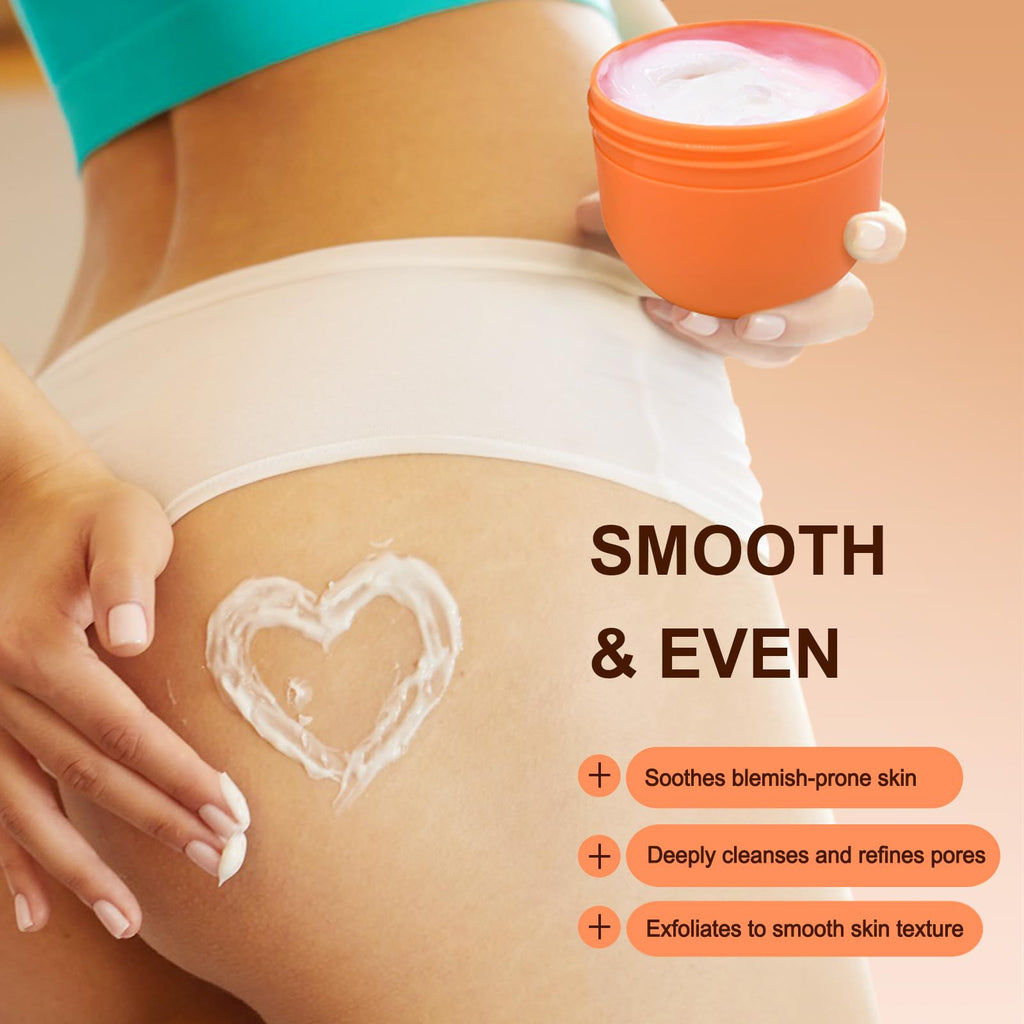 Butt Acne Clearing Treatment, Body Cream for Back, Buttocks, Thigh & Chest Acne, Skin Clearing Lotion for Men & Women 5.46 oz