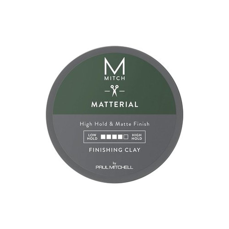 MITCH by Paul Mitchell Finishing Clay - High Hold, Ultra-Matte Finish for All Hair Types - 3 oz.
