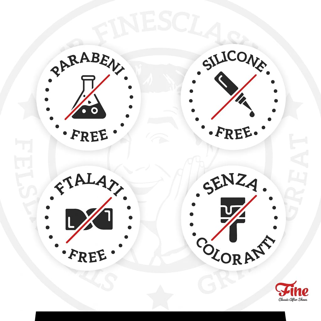 Fine Men's Aftershave - Snake Bite Fragrance, Soothing & Toning Post Shave Balm, Calms Razor Burn, Classic Barbershop Feel, Alcohol-Based Formula, Gentle for All Skin Types, 100ml