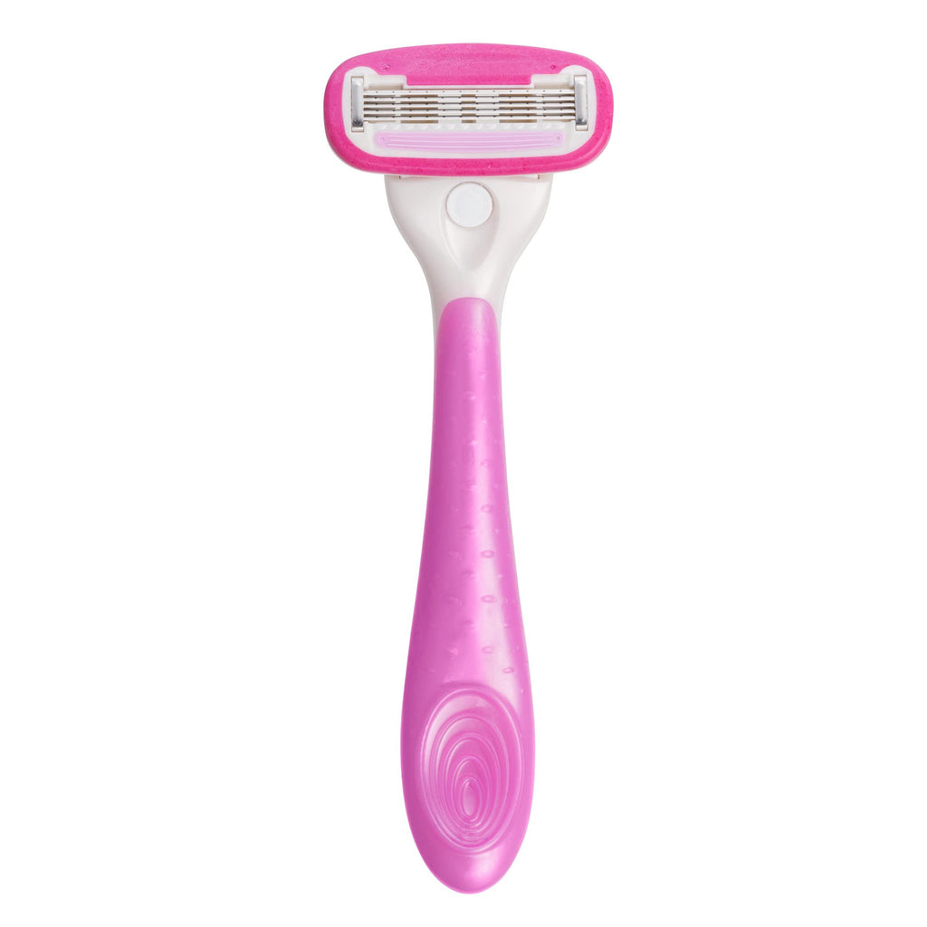 Personna Women's 5 Blade Razor System - Women's Shaving Razors - Razor Handle with 12 Replacement Cartridges Pink