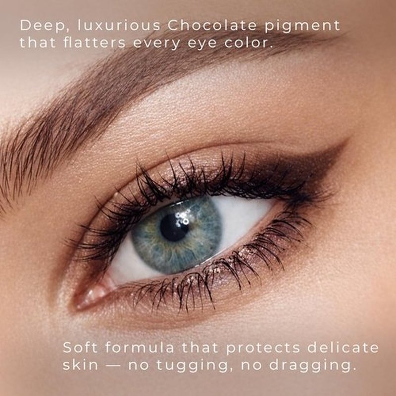 Honeybee Gardens Effortless Eyeliner Pencil - Belgian Chocolate Brown, Smooth & Long-Wearing, Vegan