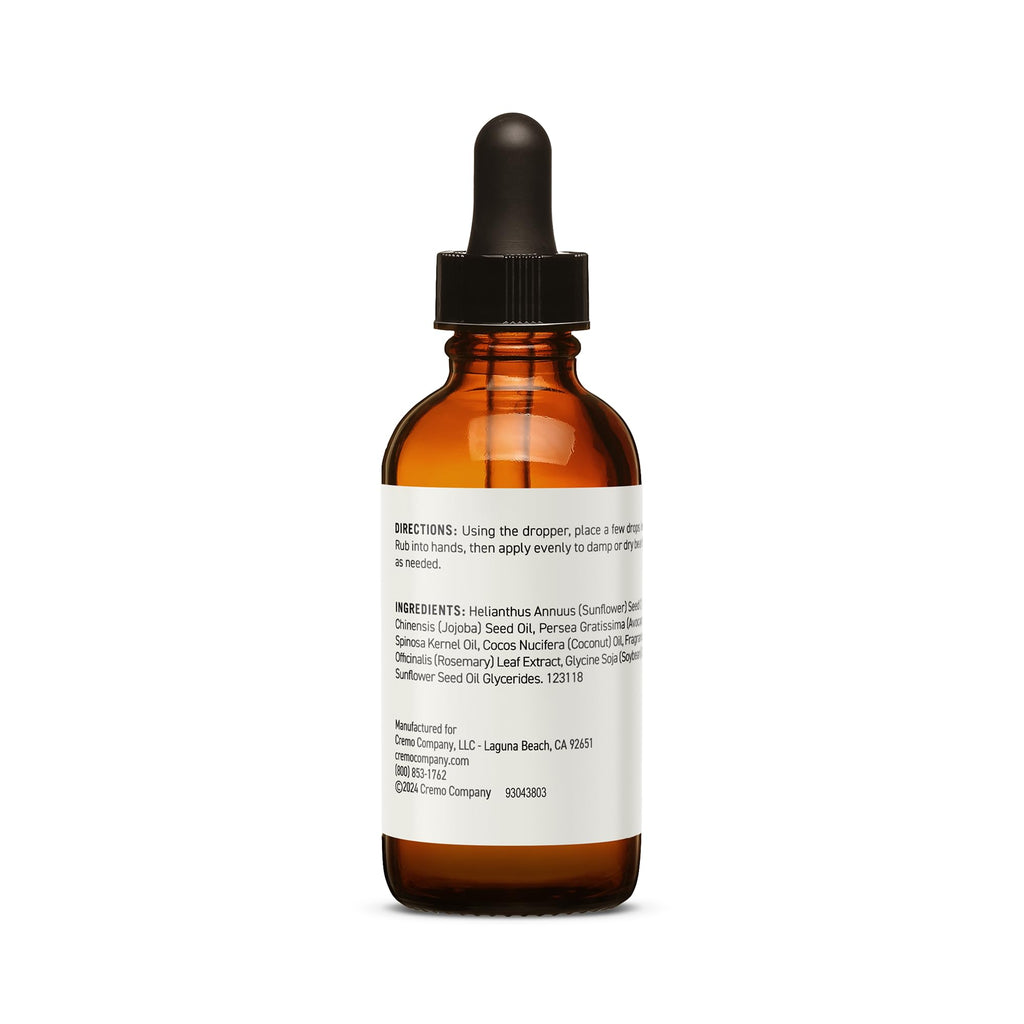 Cremo Beard Oil,Revitalizing Cedar Forest,1 fl oz - Restore Natural Moisture and Soften Your Beard To Help Relieve-Beard Itch,(Pack of 2)