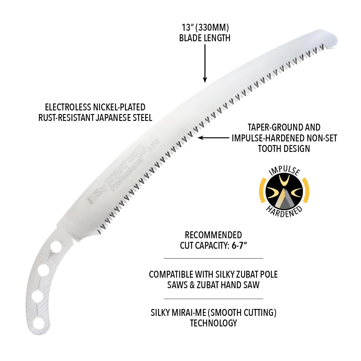 Silky Replacement Blade Only ZUBAT 330mm Large Teeth (271-33)