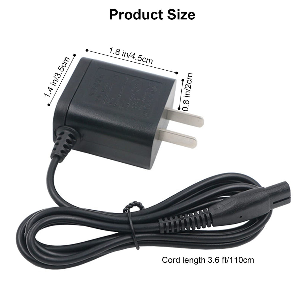 LinMei Adapter Power Cord 4.3V Compatible with Philips Norelco QP2520/90 QP2520/70 QP2520/72 A00390 BT3206 Electric Shaver Multigroom Beard Trimmer Adapter Power Charging Cord