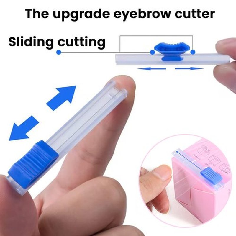 Skiennix Disposable Eyebrow Tattoo Wrap - Premium Transparent Film Roll with Ergonomic Slicer | 2 Boxes for Lip Blush & Eyebrow Lamination