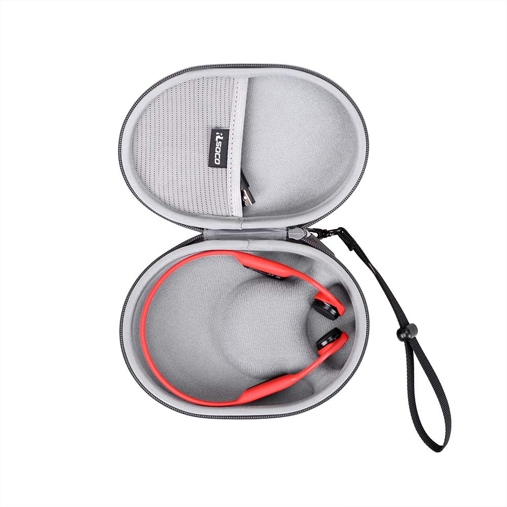 RLSOCO Case for SHOKZ OpenRunPro/OpenRun/OpenMove/OpenSwimPro Headphones | External Dimensions: 6.6×4.8×2.2 in | Note: The Bag is NOT fit for Shokz Mini Size Bone Conduction Headphones (Case Only)