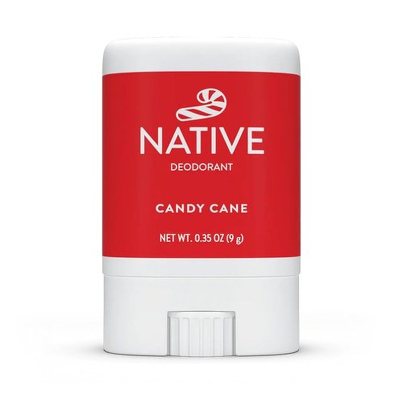 Native Candy Cane Mini Deodorant - Refreshing Scent | 0.35oz Travel Size