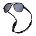 COCOSAND Baby Sunglasses with Strap Polarized Aviator Soft Silicone Nose Pads for Toddler Girls Boys Age 0-24 Months, Black