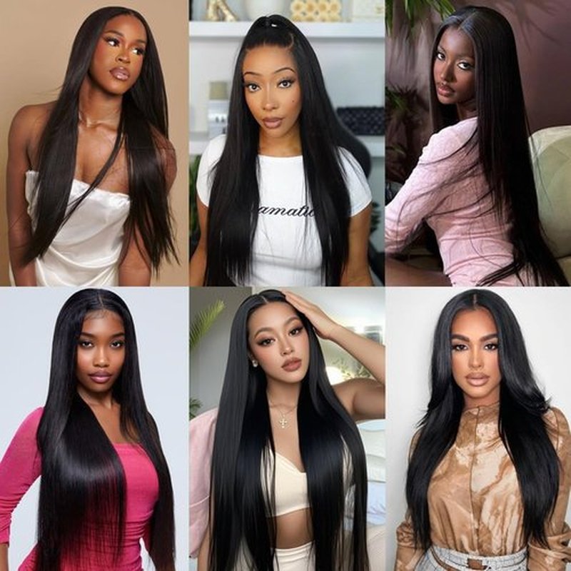 15A Straight Human Hair Bundles, 3 Bundles 24 26 28 Inch Straight Bundles Human Hair,Triple Lifespan 3x,100% Unprocessed Cambodian Raw Hair Bundles for Women