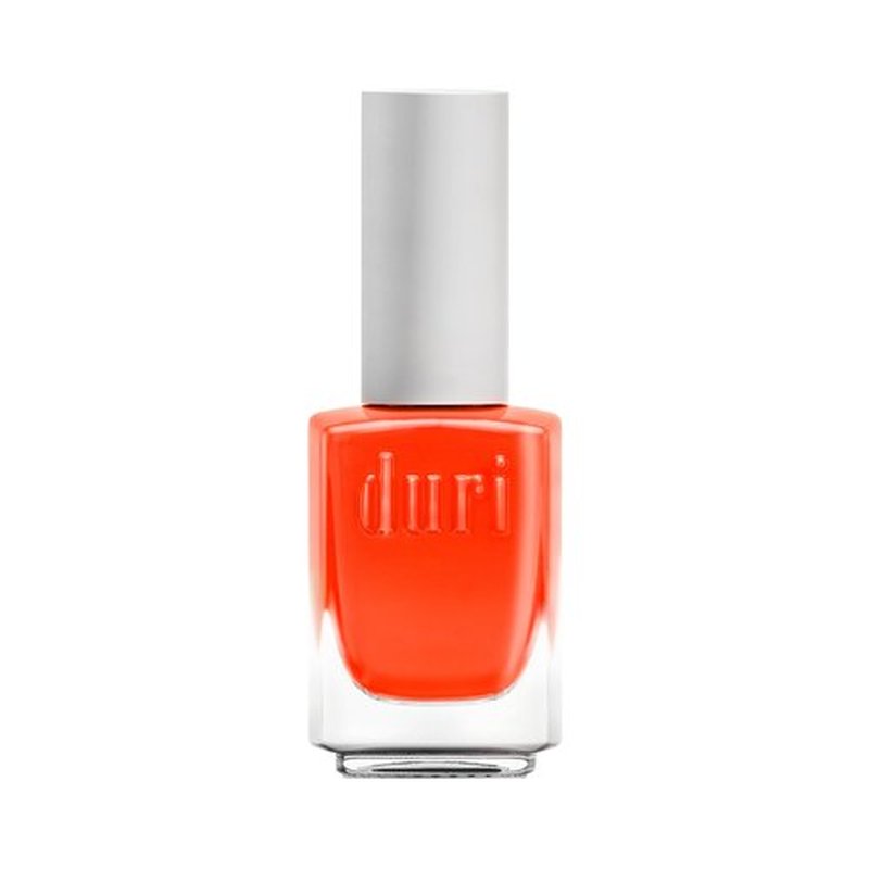 duri 153N Bedeviled Nail Polish, Neon Orange, Matte Finish, Fast Drying, Lasting, 0.45 Fl Oz