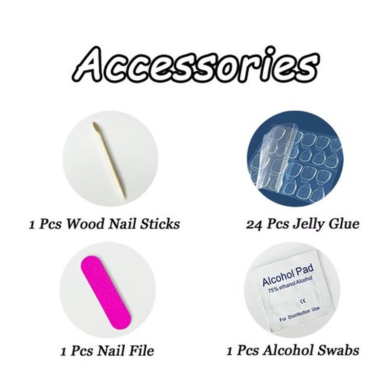 Handmade Press on Nails Flower Press on Nails Pink French False Nail 3D Rhinestones Butterfly Designs Long Coffin Fake Nails Full Cover False Nail Acrylic Nails for Women Art Manicure (Size M)
