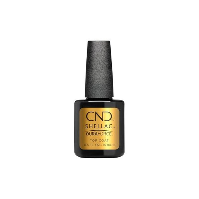 CND Shellac Gel Nail Polish Top Coat - Durable Mirror Shine for Thin, Damaged Nails | 0.50 fl oz
