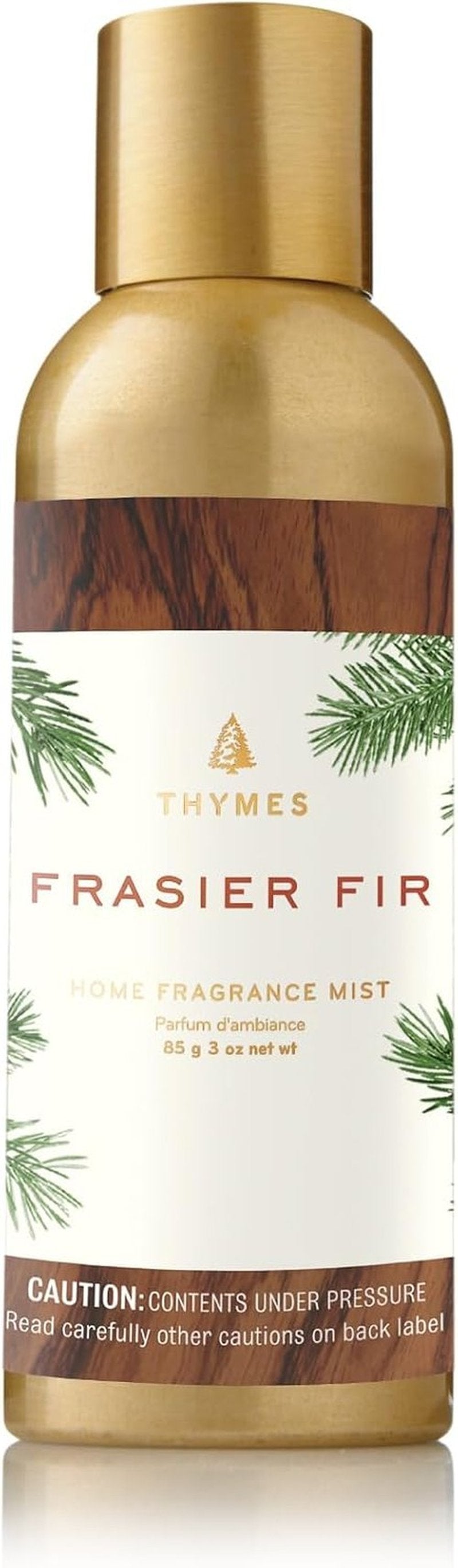 Thymes Home Fragrance Mist - Long-Lasting Pine Air Freshener Spray | Crisp Siberian Fir & Cedarwood, 3 oz