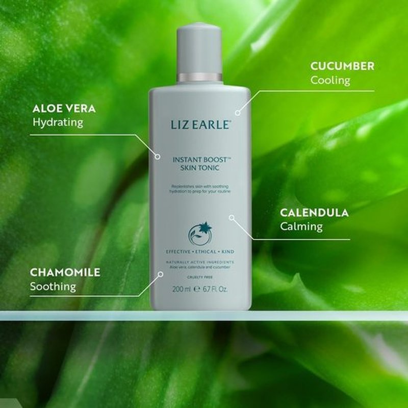 Liz Earle Instant Boost Skin Tonic | Hydrating Face Toner with Aloe Vera & Calendula for Dry Skin (200 ml)