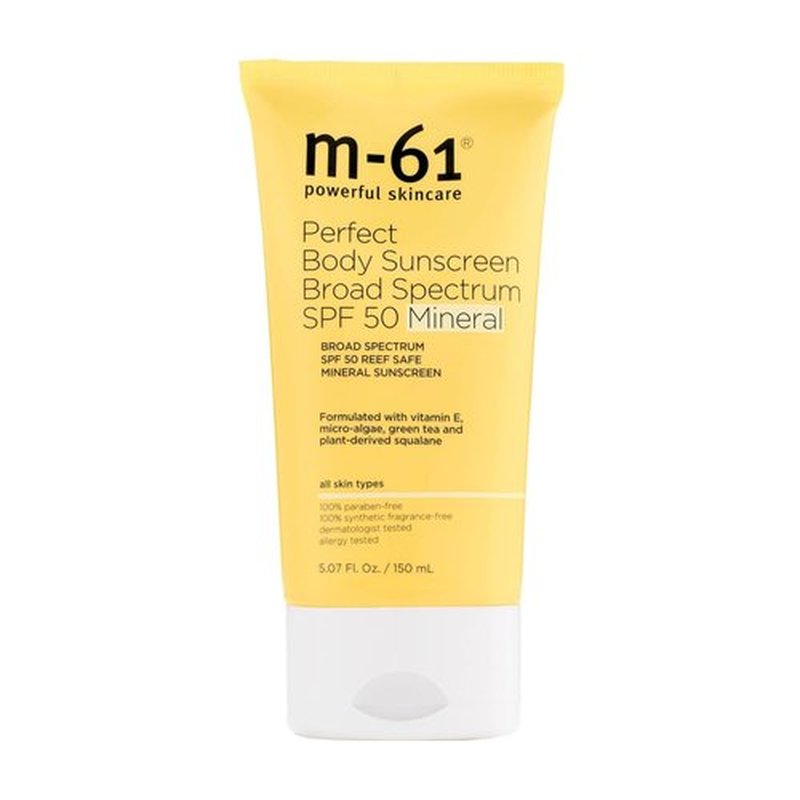 M-61 Perfect Mineral Sunscreen SPF 50 - Reef-Safe Formula with Vitamin E & Green Tea Extract