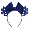 JOYFISCO Mouse Ears Headbands Shiny Bow Mouse Ears Headband Glitter Party Princess Decoration Cosplay Hair Band for Women