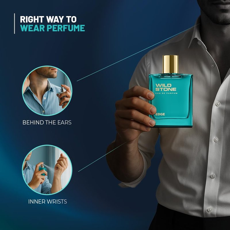 Wild Stone Edge Eau De Parfum - Luxury Men's Fragrance | 3.38oz (100ml) | Intense & Long-Lasting Scent