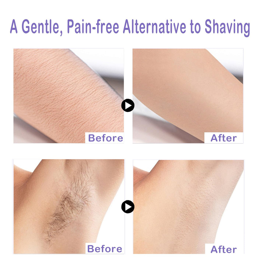 Body Hair Removal Cream with Spatula - Painless & Gentle Depilatory Cream