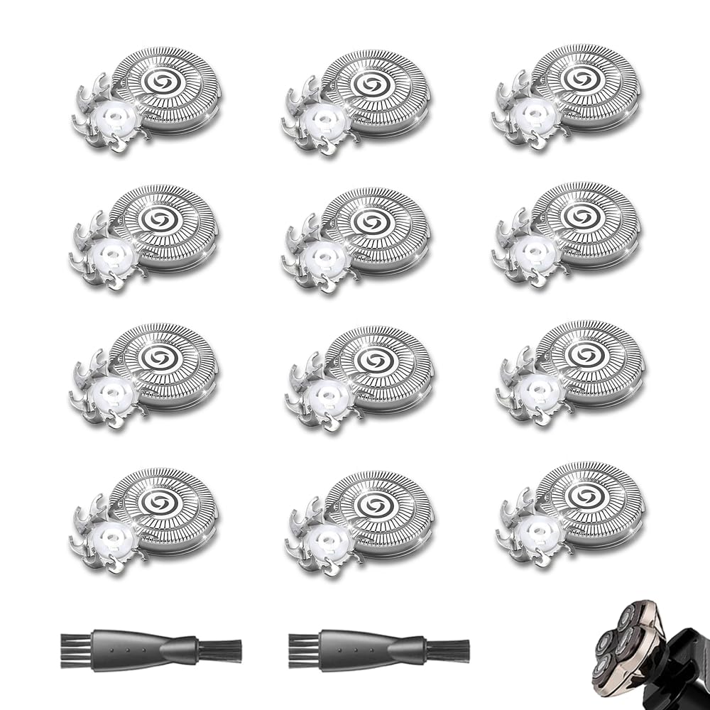12 PACKS Head Shaver Replacement Heads Compatible with Skull Shaver Pitbull Gold PRO, Pitbull Silver PRO, Palm, Pitbull Platinum PRO, Skull Shaver Pitbull Gold PRO Shaver Replacement Blade