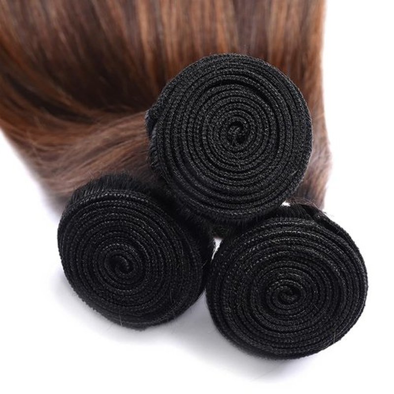 14 16 18 inch Brown Bundles With Highlight Human Hair P4/30 Straight Bundles Soft And Healthy Unprocessed Remy Hair Highlight Light Chocolate Straight Bundles Hair Weave