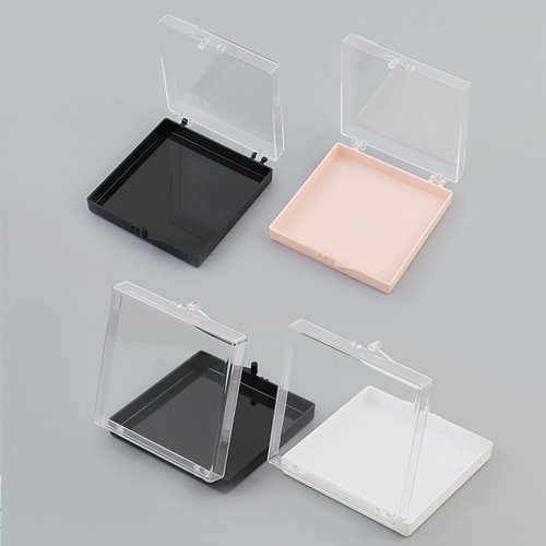 Sawvolker 12PCS Press On Nail Packaging Storage Box,Square Plastic Nail Case Storage Display Box for False Fake Nails Press on Nails Organizer for Small Business Home Nail Salon Use