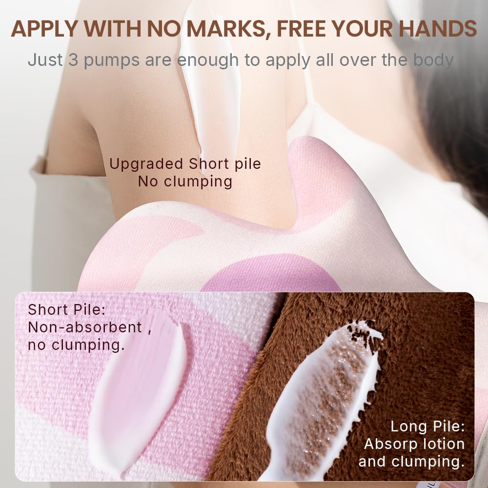Cryslora Lotion Applicator & Self Tanning Mitt - Short-Pile, Reusable, Durable, No Absorption, Anti-Sliding Glove for Even, Waste-Free Application of Lotions, Oils & Creams