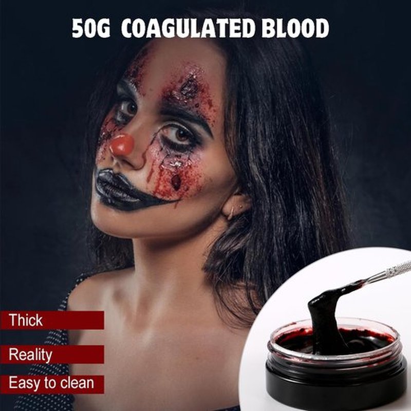 Bowitzki Professional SFX Makeup Kit – Special Effects Makeup Kit with Fake Blood, Coagulated Blood, Liquid Latex, Bruise & Zombie Face Paint for Halloween, Cosplay, Horror FX, Theater